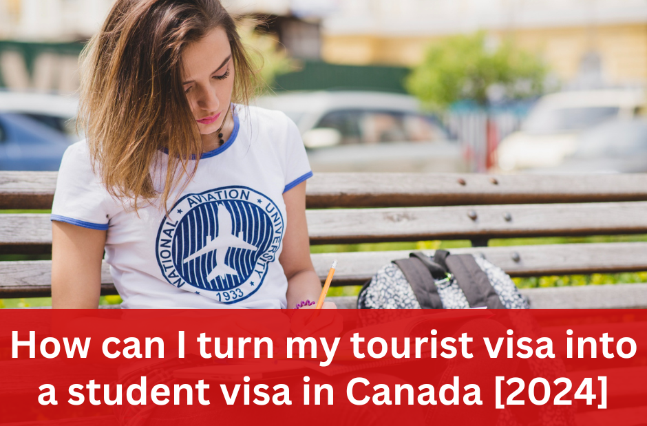 How can I turn my tourist visa into a student visa in Canada [2024]